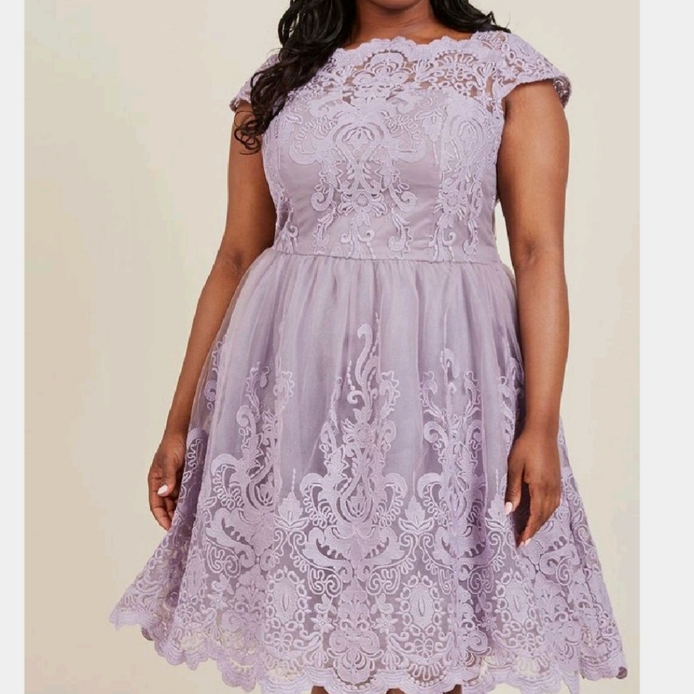 Lavender Lace Gown